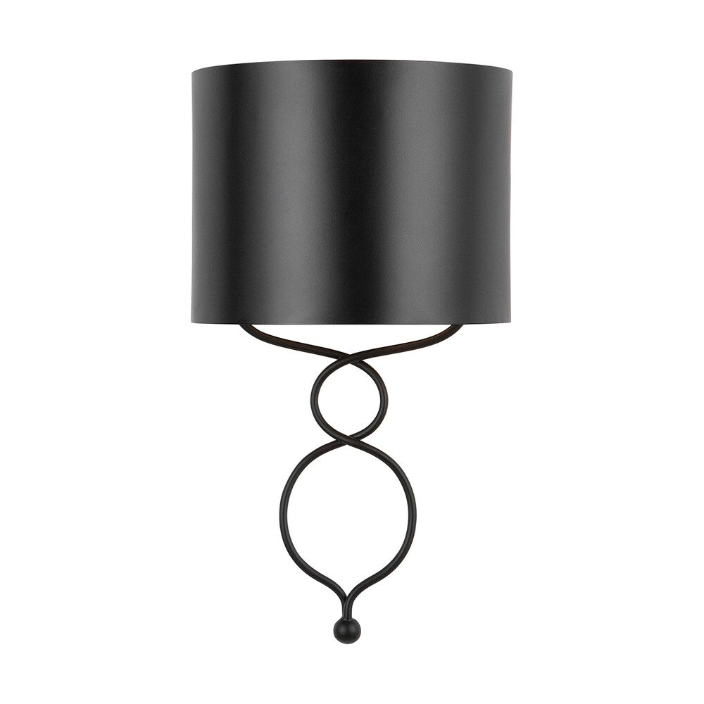 Sonnet 1-light Matte Black Wall Sconce
