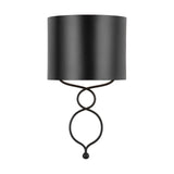 Sonnet 1-light Matte Black Wall Sconce