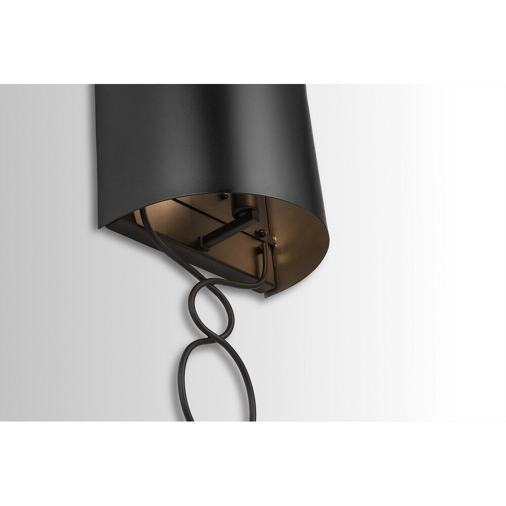 Sonnet 1-light Matte Black Wall Sconce