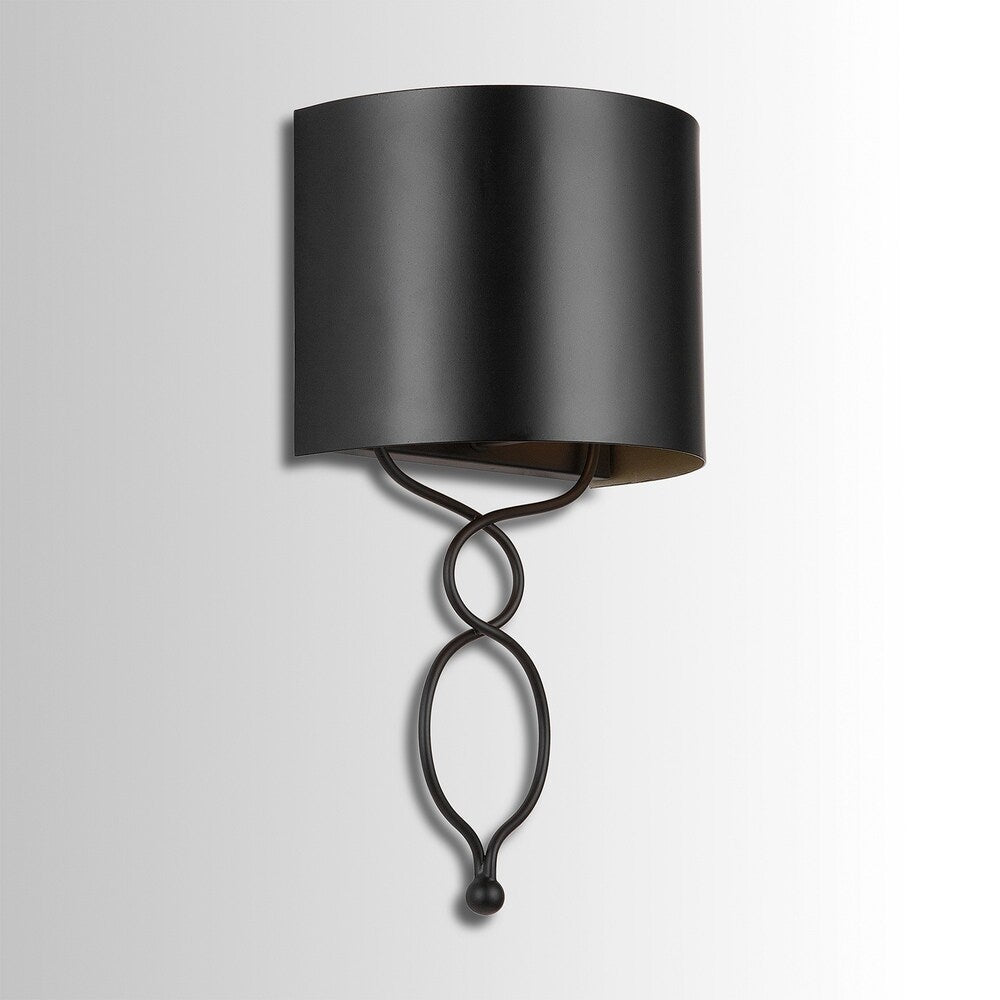 Sonnet 1-light Matte Black Wall Sconce