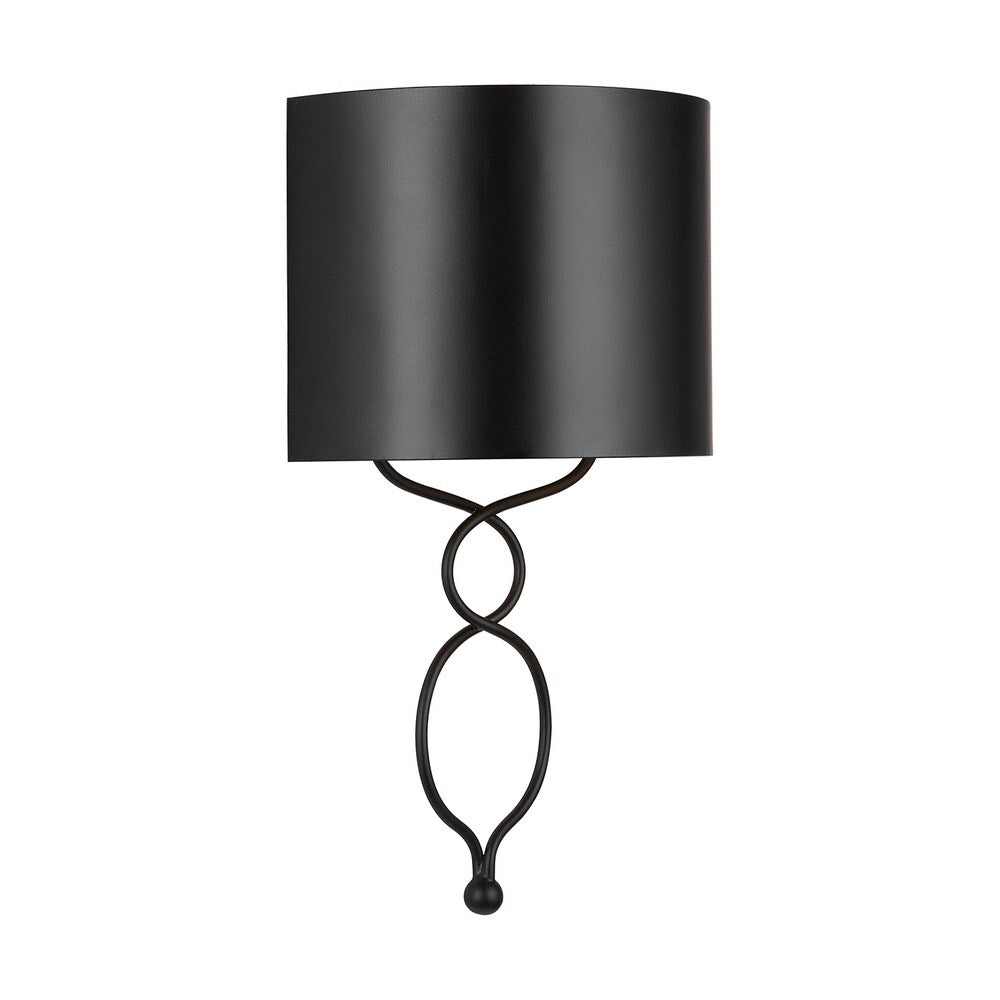 Sonnet 1-light Matte Black Wall Sconce