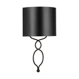 Sonnet 1-light Matte Black Wall Sconce