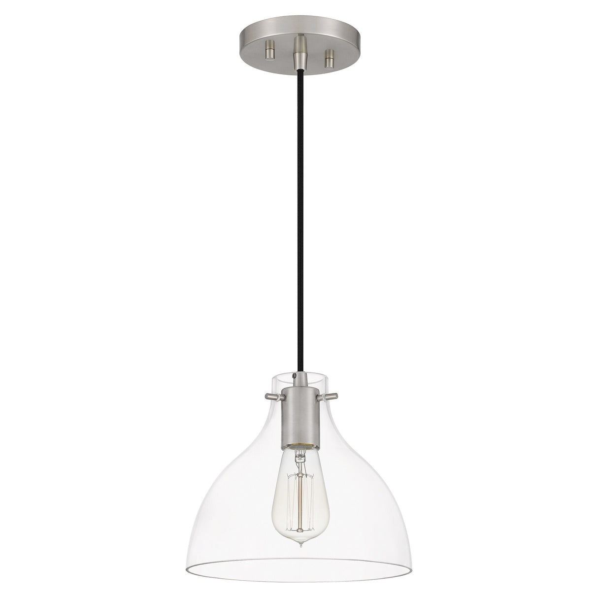 Sonoma 1-Light Brushed Nickel Mini Pendant - Brushed Nickel