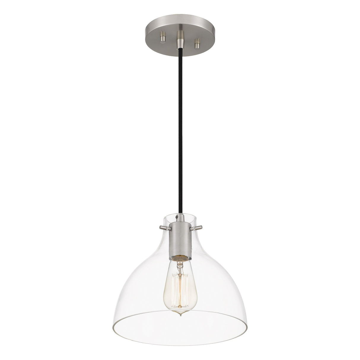 Sonoma 1-Light Brushed Nickel Mini Pendant - Brushed Nickel