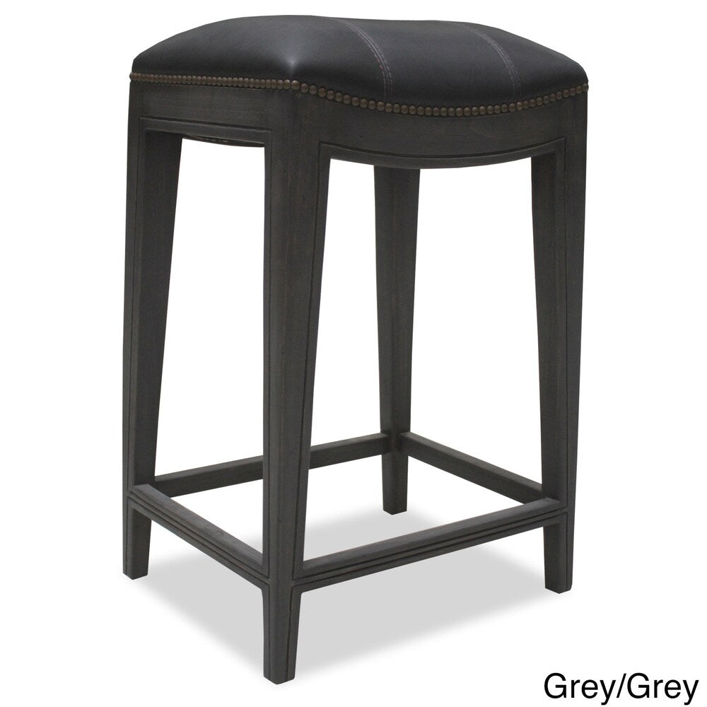 Sonoma Italian Leather and Alder Wood Barstool