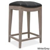 Sonoma Italian Leather and Alder Wood Barstool