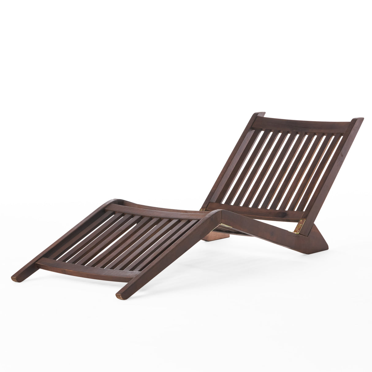 Sonora Wood Folding Lounger with Cushion by Christopher Knight Home