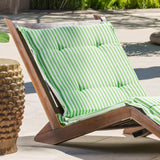 Sonora Wood Folding Lounger with Cushion by Christopher Knight Home