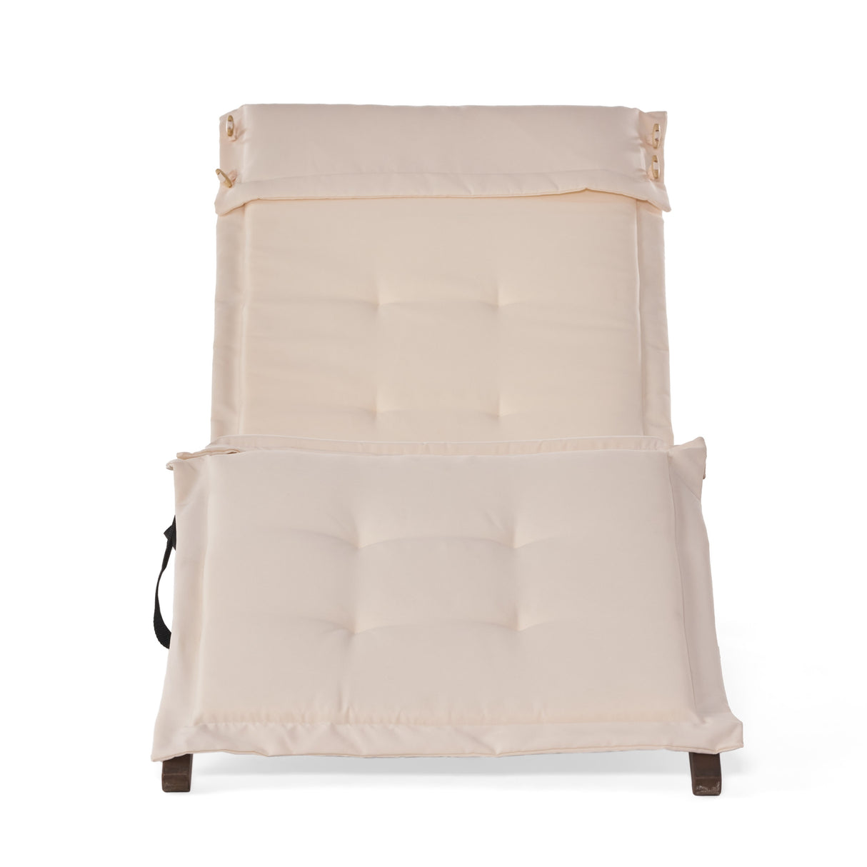 Sonora Wood Folding Lounger with Cushion by Christopher Knight Home
