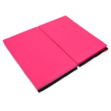 Soozier 4' x 10' x 2" PU Leather Folding Gymnastics Mat - Pink