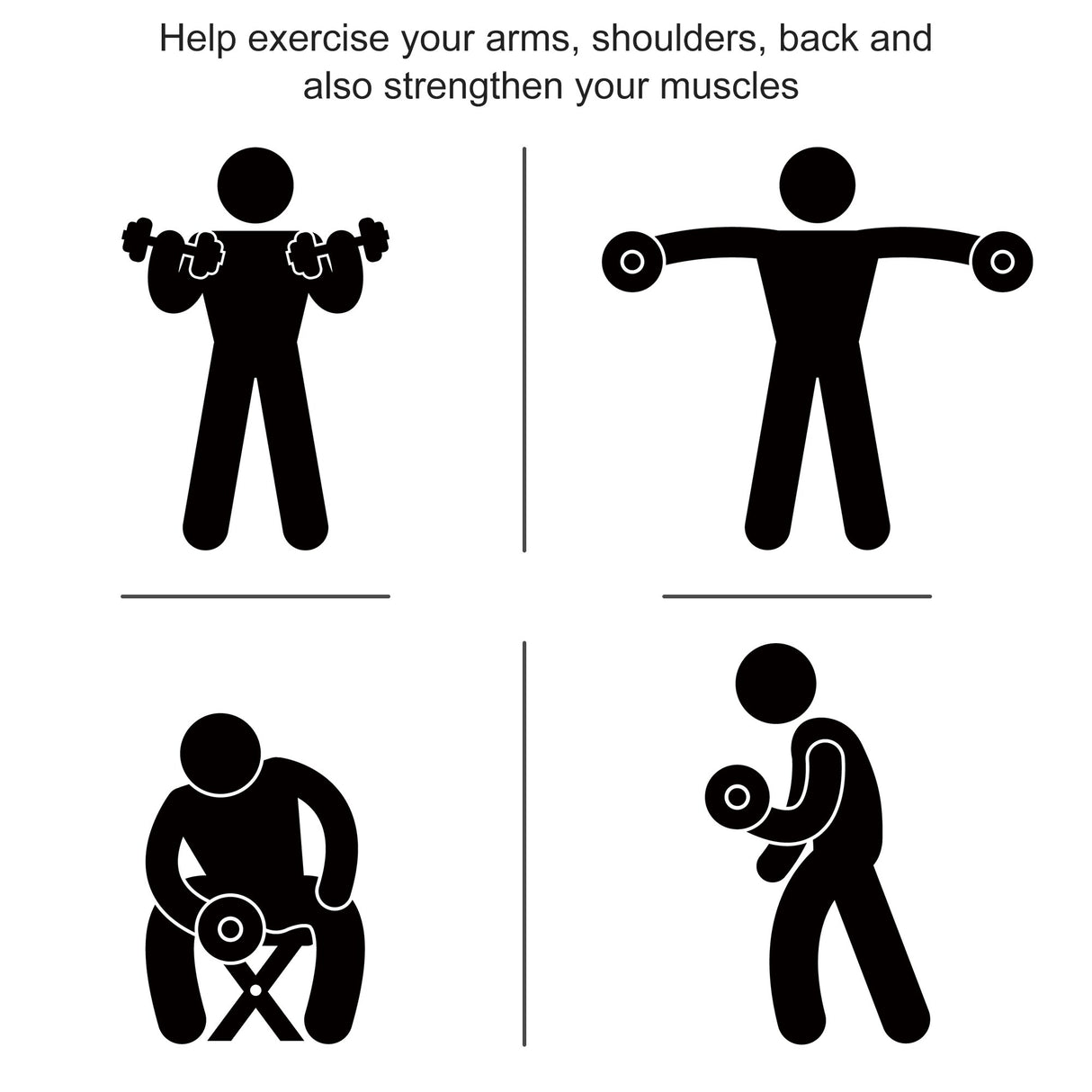 Soozier Hex Dumbbells Set, Rubber Hand Weights with Non-Slip Handles, Anti-roll, for Women or Men Home Gym Workout