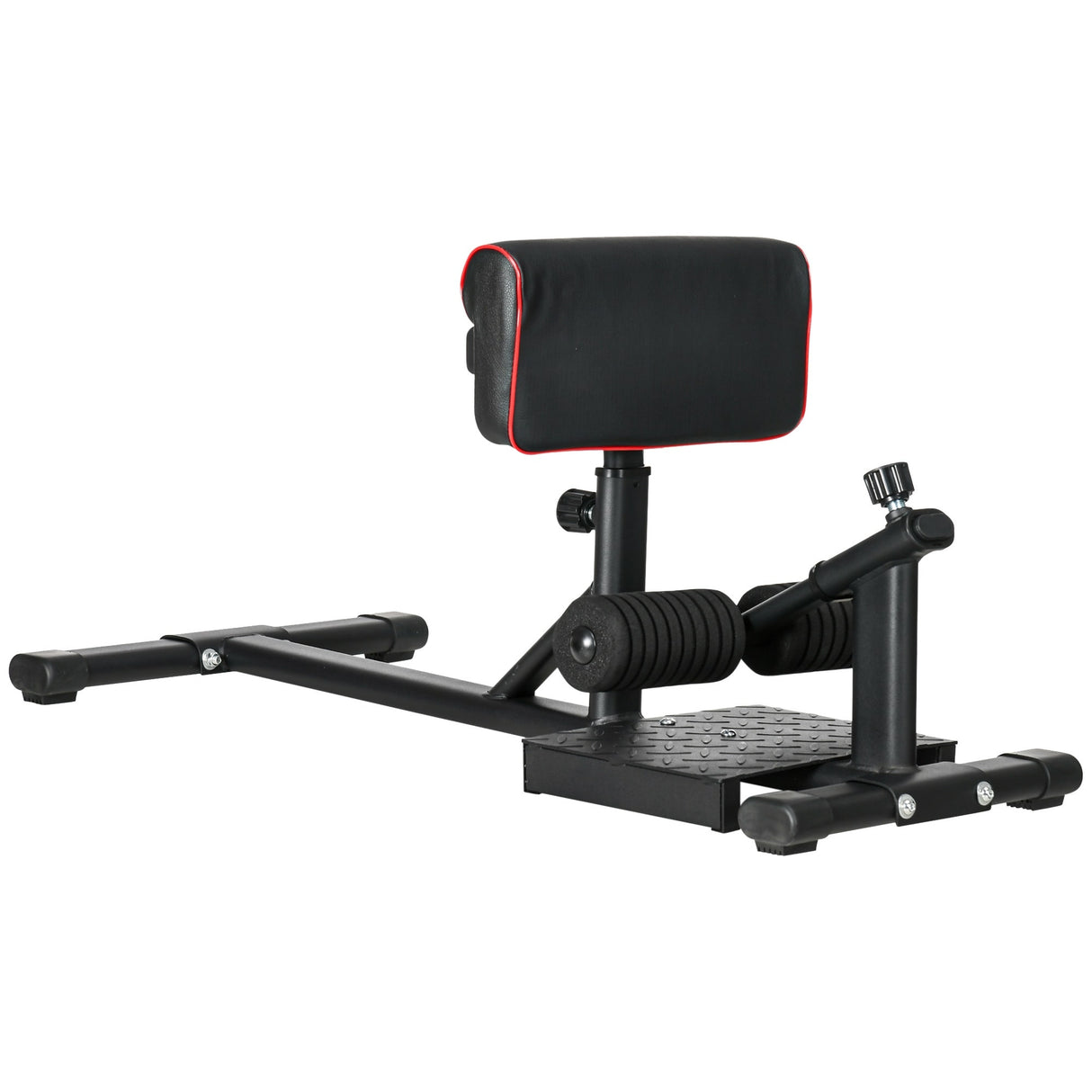 Soozier Deep Squat Machine, Sissy Squat Leg Workout Equipment with Adjustable Calf Pad and Non-slip Foot Plate