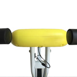 Soozier Folding Exercise Bike LCD Monitor Home Gym Exercise Adjustable Tension Padded Seat Heart Rate Monitor Pulse Sensor