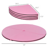 Soozier Pole Dance Mat Foldable Yoga Exercise Safety Dancing Cushion Crash Padding - Pink