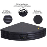 Soozier Round Folding Portable Pole Dance Crash Mat - Black