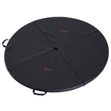 Soozier Round Folding Portable Pole Dance Crash Mat - Black