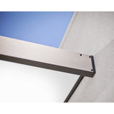 Sophia 3 ft. Gray/ White Opal Door and Window Awning