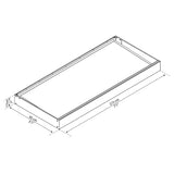 Sophia 3 ft. White Structure / White Opal Panel Door and Window Awning