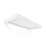 Sophia 3 ft. White Structure / White Opal Panel Door and Window Awning