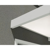 Sophia 3 ft. White Structure / White Opal Panel Door and Window Awning