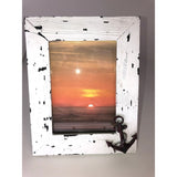 Sophia Rae Decorative Seaside Picture Frame Set of 8 Frames- Distressed White