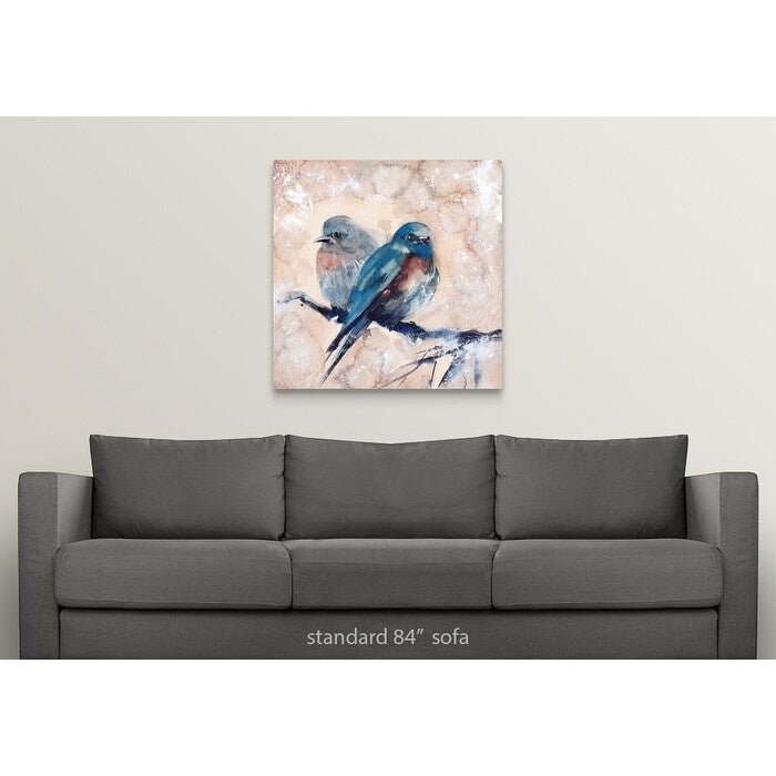 "Blue Birds" Canvas Wall Art