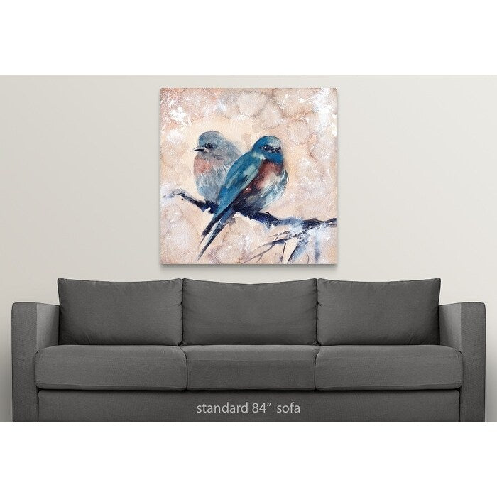 "Blue Birds" Canvas Wall Art