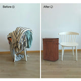 Sophia & William Laundry Hamper 72L Dirty Clothes Bamboo Storage Basket with Lid Liner and Handles Rectangular
