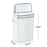 Sophia & William Laundry Hamper 72L Dirty Clothes Bamboo Storage Basket with Lid Liner and Handles Rectangular