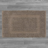 Sophie Border Ultra-plush Chenille Non-Slip Cotton Bath Mat