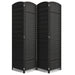 Sorbus 4 Panel Room Divider Tall Privacy Partition Screen Extra Wide Double Hinged Mesh Hand-Woven Folding Wall Divider - 6ft