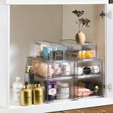 Sorbus Fridge Drawers - Clear Stackable Pull Out Refrigerator Organizer Bins 2 Pack, Large