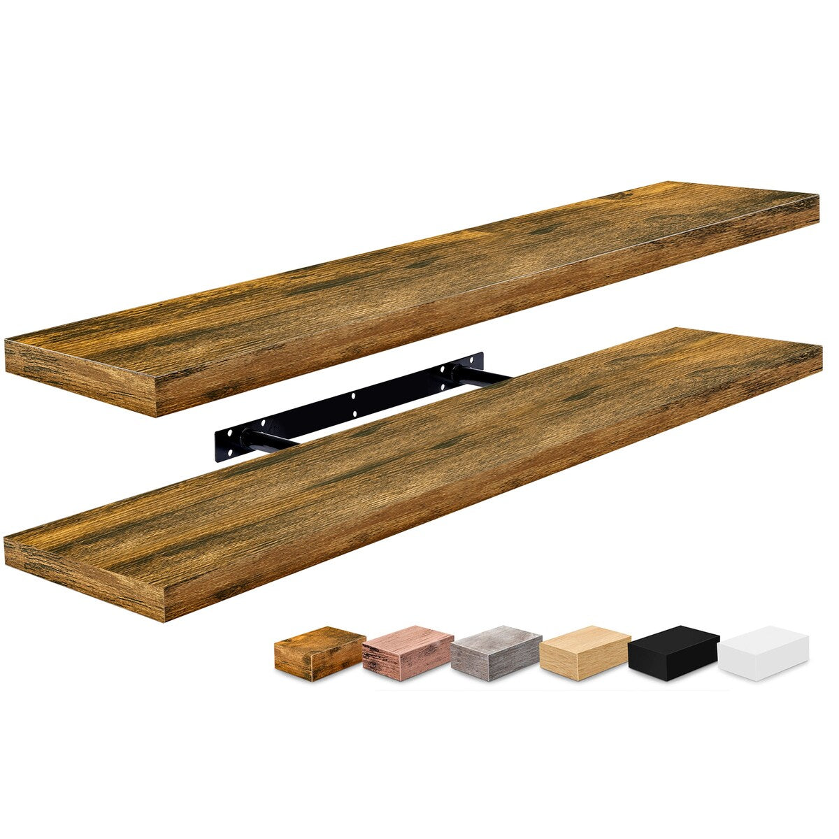 Sorbus Long Floating Shelves for Wall Set of 2 - 35"L x 9"W x 1.5"H