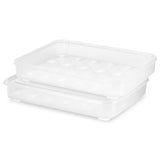 Sorbus 2 Pack Egg Containers with Lids - Clear Deviled Egg Tray (Holds 48-Egg)