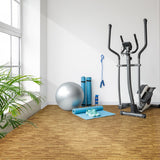 Sorbus Wood grain floor foam mat for home and office - Set of 24