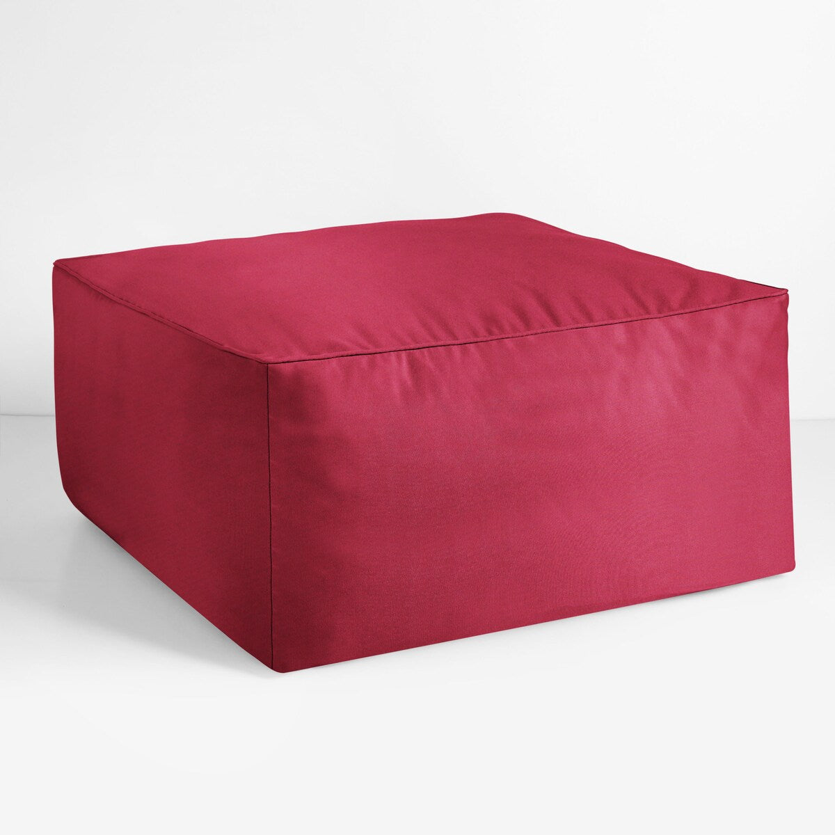 Sorra Home Sunbrella Outdoor Corded Solid Bean Pouf