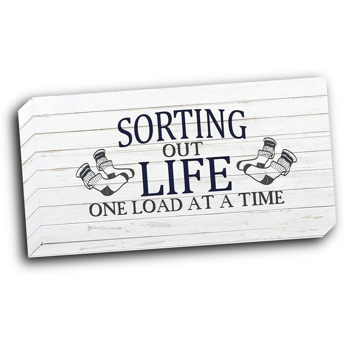 Sorting Life 24x12 Gallery Wrapped Stretched Canvas