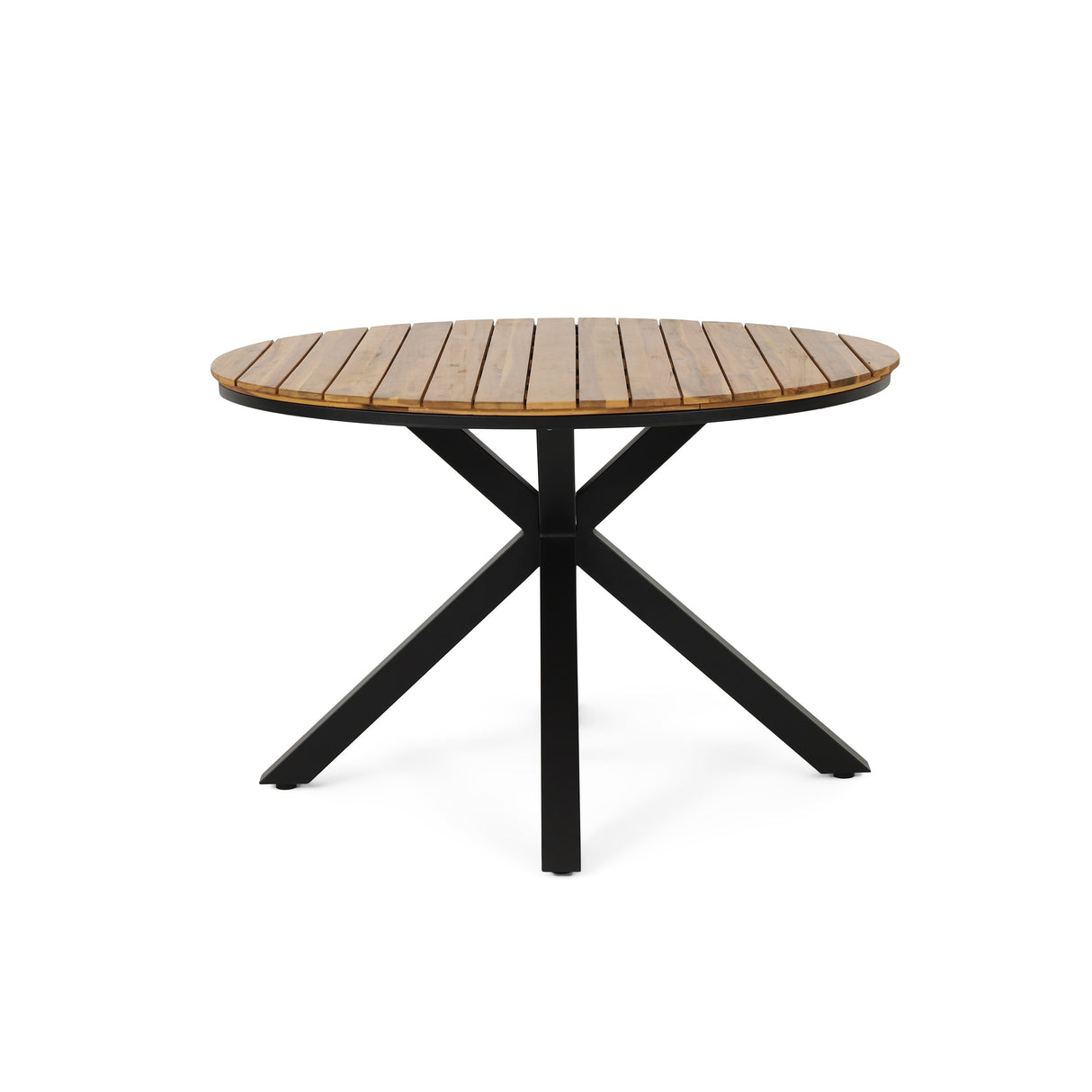Soto Outdoor Outdoor Acacia Wood Circular Dining Table by Christopher Knight Home