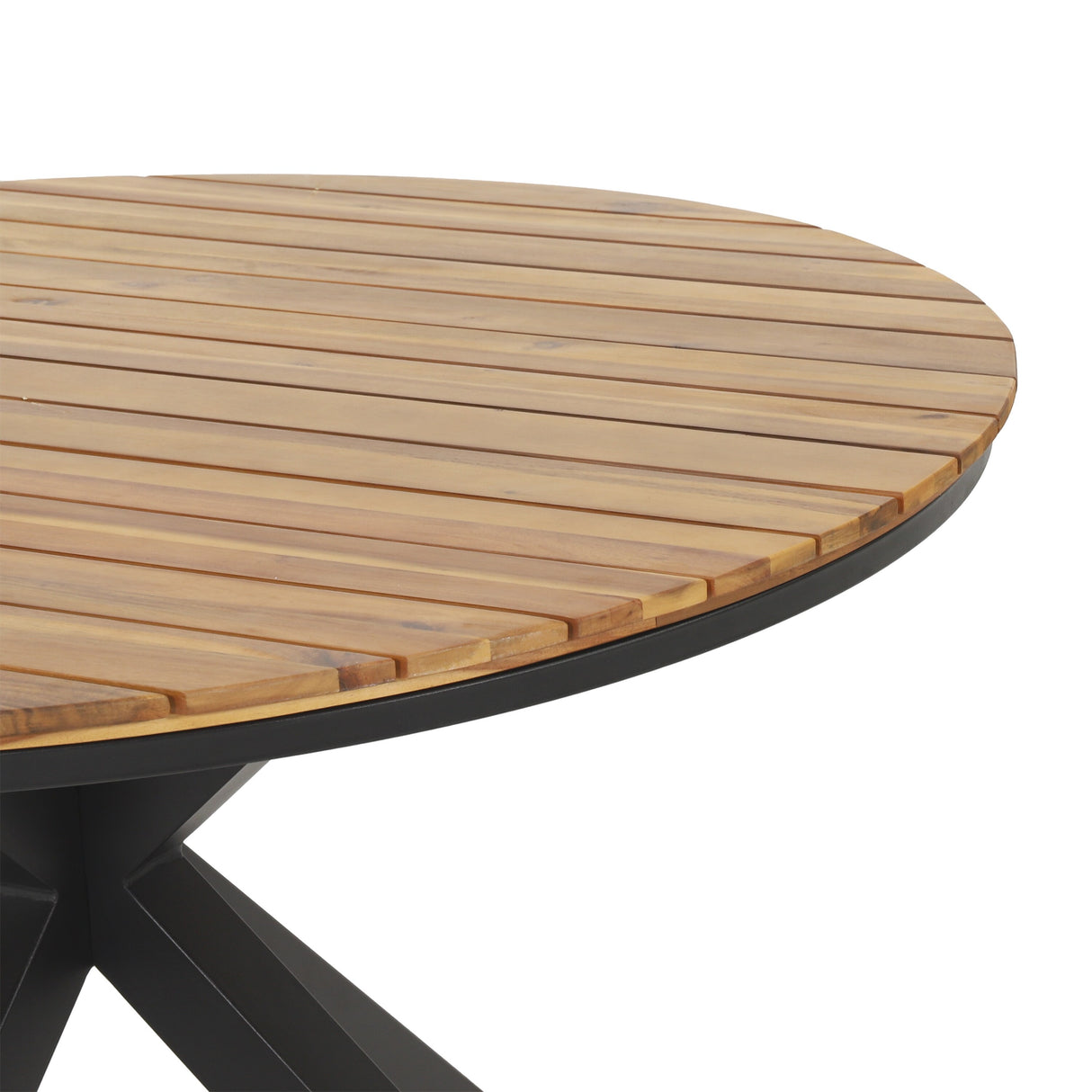 Soto Outdoor Outdoor Acacia Wood Circular Dining Table by Christopher Knight Home