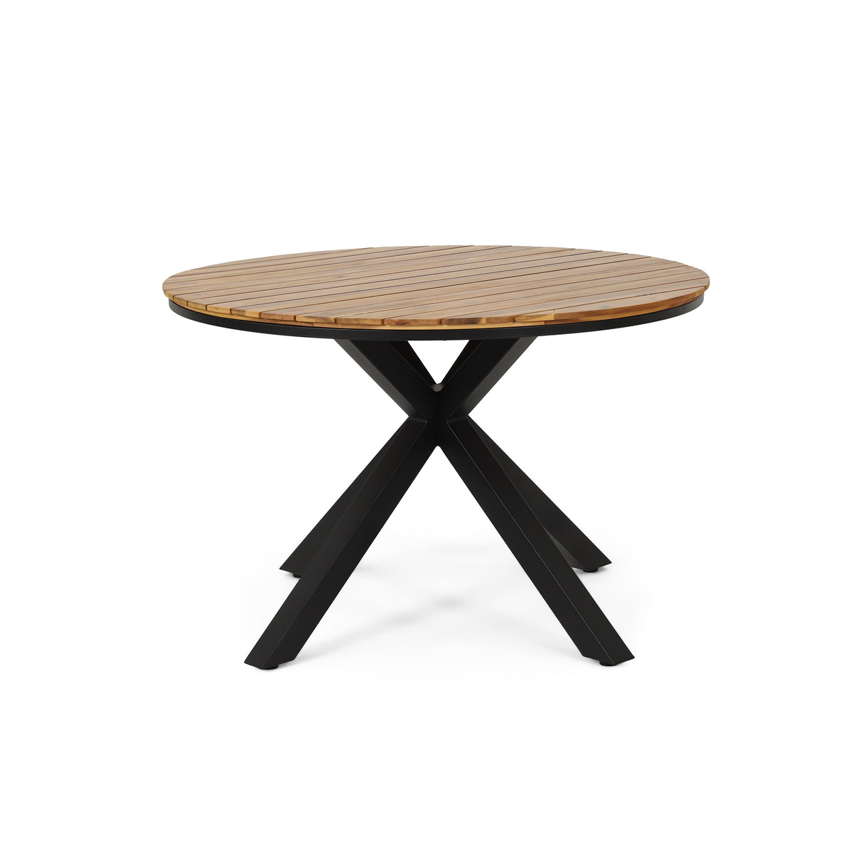 Soto Outdoor Outdoor Acacia Wood Circular Dining Table by Christopher Knight Home