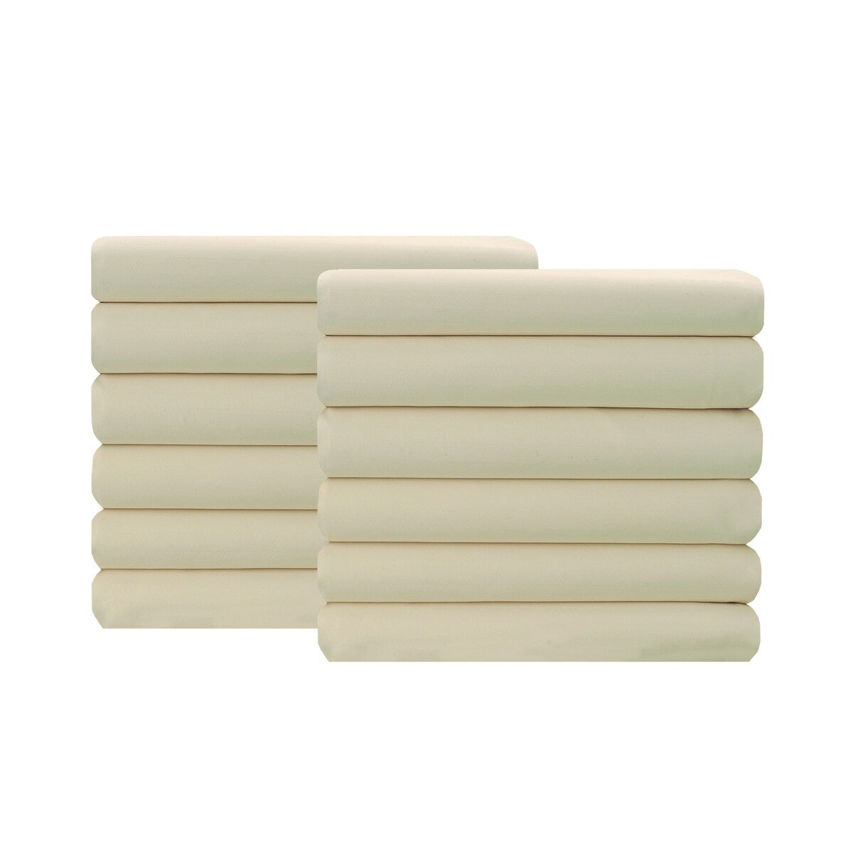 South Point Hospitality Embossed Stripe Luxury Soft Microfiber Flat Sheet Case Pack of 12