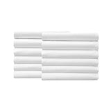 South Point Hospitality Embossed Stripe Luxury Soft Microfiber Flat Sheet Case Pack of 12
