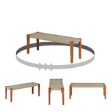 South Shore Agave Wood Bench
