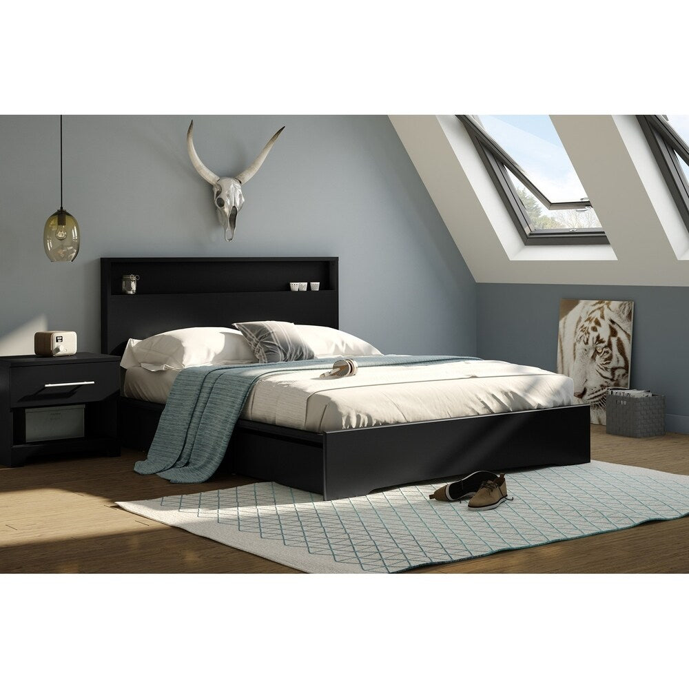 South Shore Basic Platform Bed with 2 Drawers