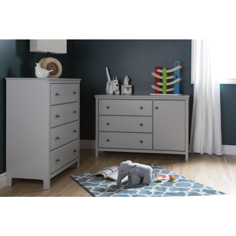 South Shore Cotton Candy Changing Table and 4-drawer Chest