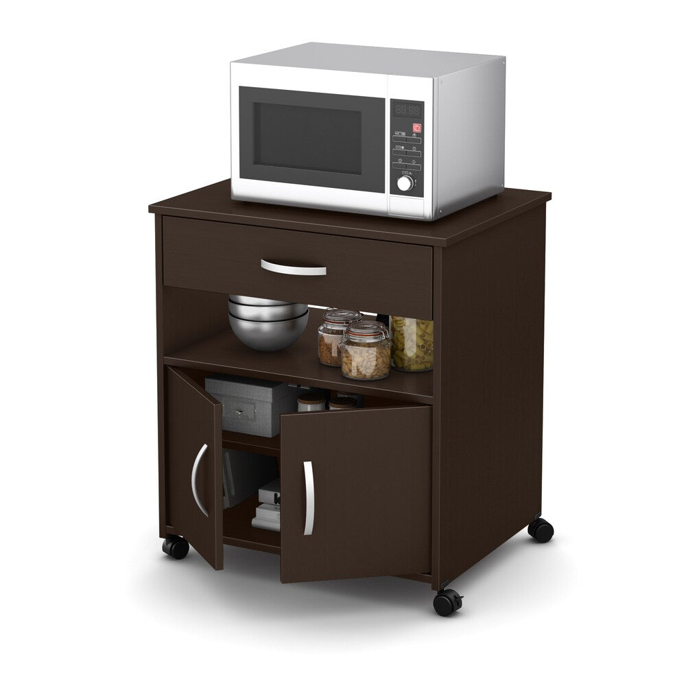 South Shore Fiesta Microwave Cart on Wheels