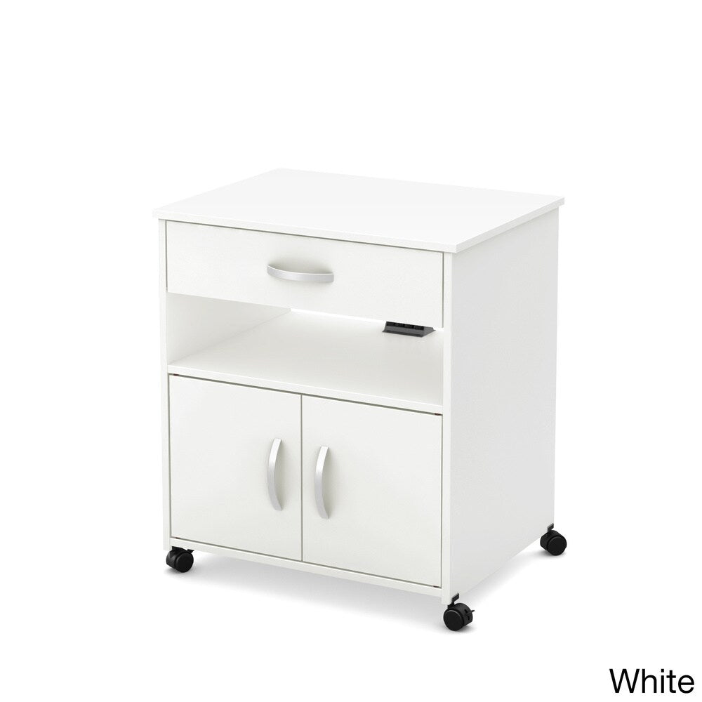 South Shore Fiesta Microwave Cart on Wheels