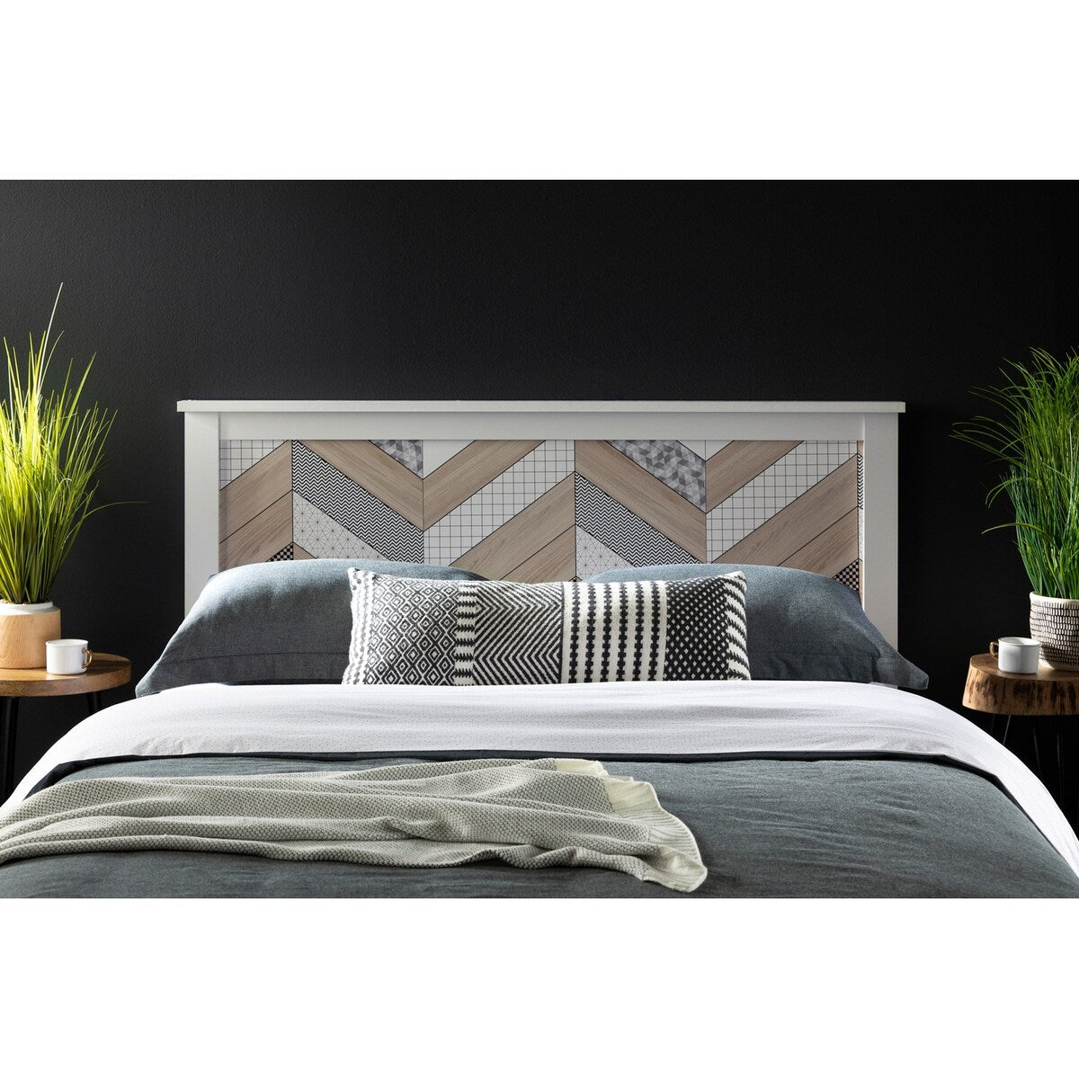 South Shore Fusion Chevron Headboard