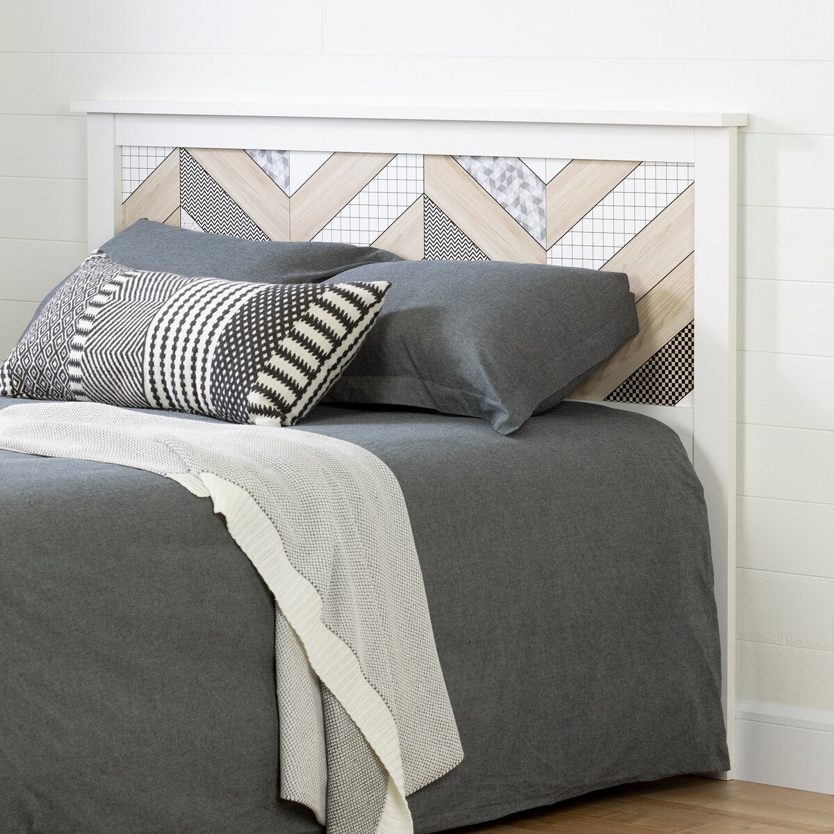 South Shore Fusion Chevron Headboard