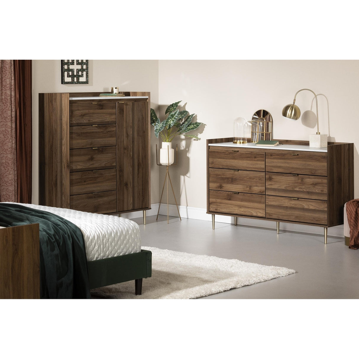South Shore Hype Door Chest with 5 Drawers